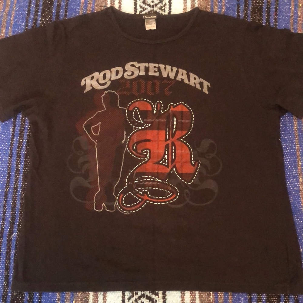 Vintage Y2K Rod Stewart Concert Tee
